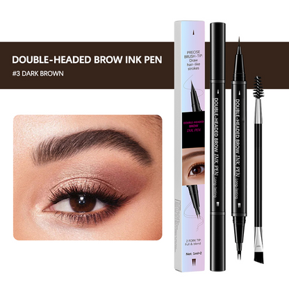 【🔥Kup 1 i otrzymaj 1 gratis】☔Kredka do brwi i szczoteczka z dwoma końcówkami