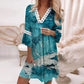 🌸Damska sukienka casualowa z nadrukiem V-Neck