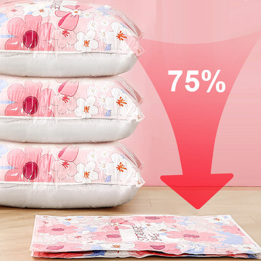 Koniec z ciasnymi szafami! Worki próżniowe do przechowywania – zmniejsz objętość ubrań i pościeli aż o 75%! 💪