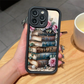Miękka obudowa TPU do iPhone’a z motywem bibliotecznym