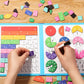 🔥OSTATNI DZIEŃ WYPRZEDAŻY – 50% TANIEJ🏅Montessori Magnetyczna Książka z Układanką Ułamkową