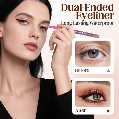 Długotrwały wodoodporny eyeliner z dwoma końcówkami