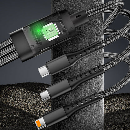 【💯1+1 gratis】⚡Kabel do szybkiego ładowania 3 w 1 o mocy 120 W
