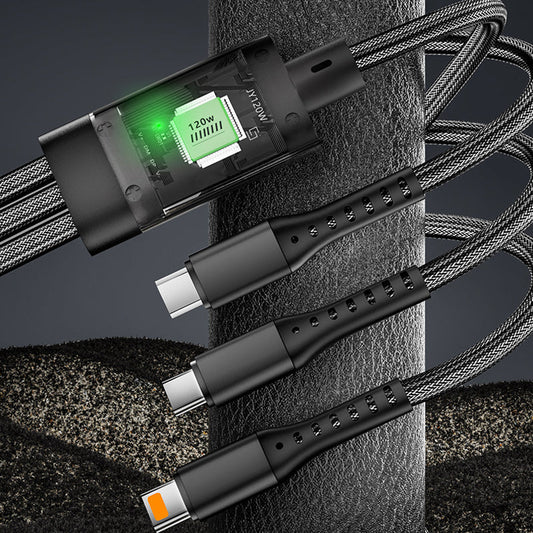 【💯1+1 gratis】⚡Kabel do szybkiego ładowania 3 w 1 o mocy 120 W