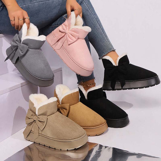 Stylowe ciepłe buty śnieżne
