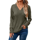 Women’s Casual V-Neck Long Sleeve Top