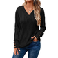 Women’s Casual V-Neck Long Sleeve Top