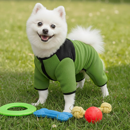 🐕Ciepły płaszcz dla czworonogów z uprzężą