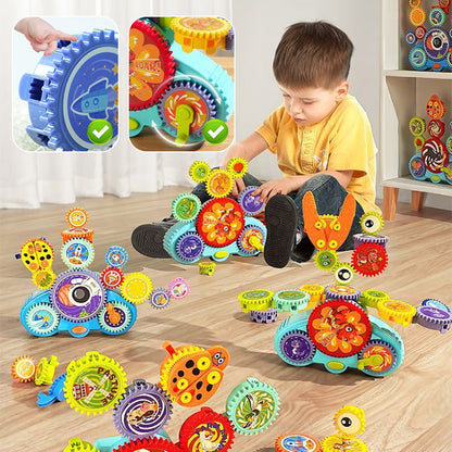 ✨Elektryczne klocki konstrukcyjne Transformer Gear