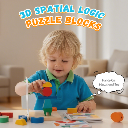 🧩 3D Klocki Edukacyjne dla Dzieci – Trójwymiarowa Zabawa + Rozwój Logiki i Matematyki!