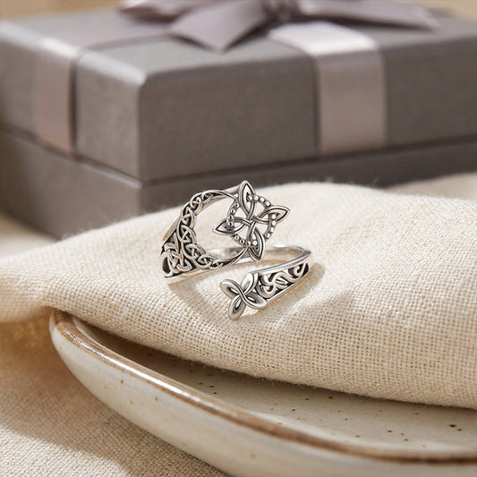 ⏳Limited-time 50% off⏰Celtic Knot Open Ring💍