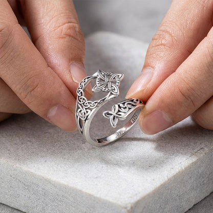 ⏳Limited-time 50% off⏰Celtic Knot Open Ring💍