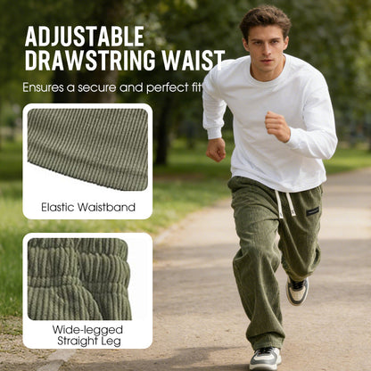 ✨Herrenhose mit lockerer Passform, Kordelzug und Taschen