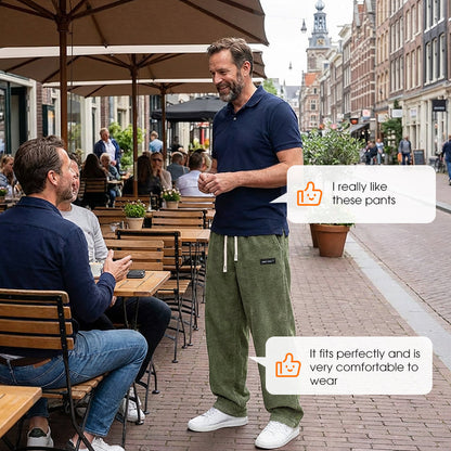 ✨Herrenhose mit lockerer Passform, Kordelzug und Taschen