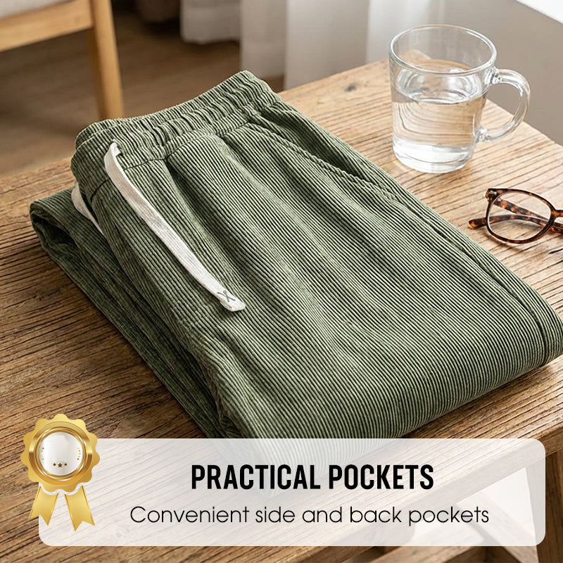 ✨Herrenhose mit lockerer Passform, Kordelzug und Taschen
