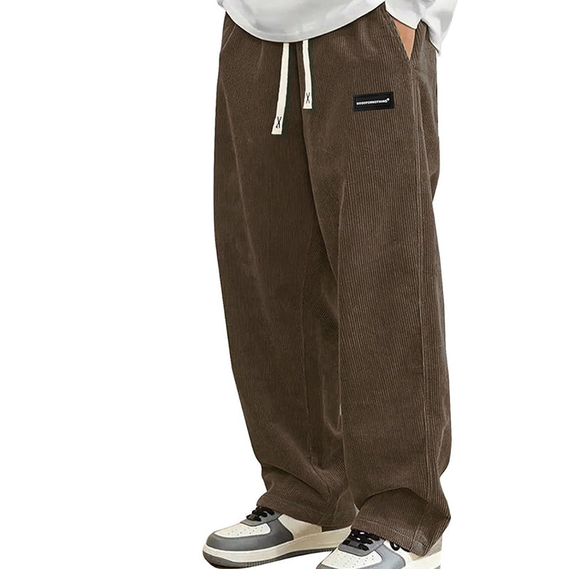 ✨Herrenhose mit lockerer Passform, Kordelzug und Taschen