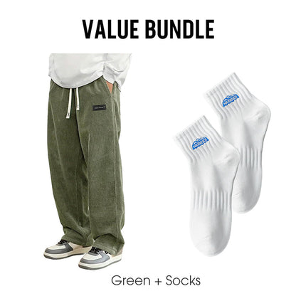 ✨Herrenhose mit lockerer Passform, Kordelzug und Taschen