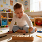 Drewniany Zestaw Narzędzi dla Dzieci – Bezpieczna Zabawka Edukacyjna 👧👦