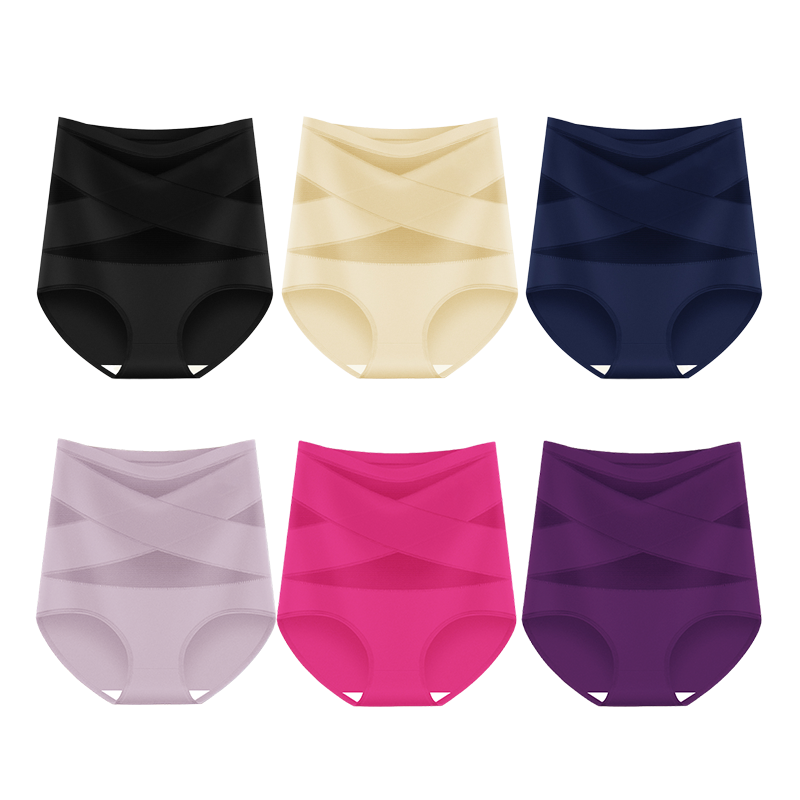 🌸 Letzter Tag – 2 Packungen kaufen, 1 gratis ✨ Plus-Size-Slip mit hoher Taille und kreuzförmiger Bauchstraffung
