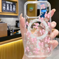Przezroczyste magnetyczne etui na iPhone z kokardką – odporne na odciski palców i ochronne 🎀📱