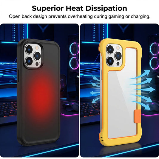 Etui na telefon z ażurową konstrukcją odprowadzającą ciepło 📱🔄🌬️