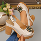 👡✨Eleganckie sandały z odkrytymi palcami i obcasem z klamrą – stylowe, wygodne i idealne na każdą okazję 🌸