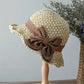 🎀 50% ZNIŻKI! 👒 Słomkowy Kapelusz Damski Retro z Kokardą – Składany, Przewiewny, Ochrona UV na Lato