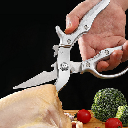 🥩✂️Wytrzymałe, wielofunkcyjne nożyczki kuchenne