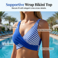 【S-3XL】🏊‍♀️Dwuczęściowy kostium kąpielowy bikini w blokach kolorystycznych i paski