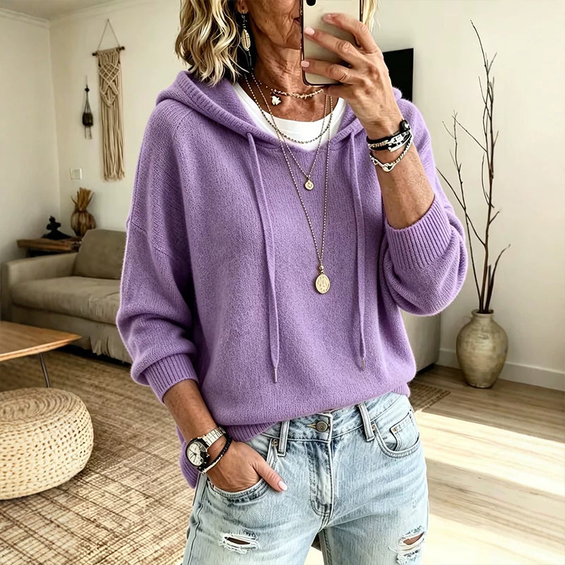 📢🎉50%Rabatt!!!🛍️✨Legerer Damen-Kapuzenpullover mit Kordelzug