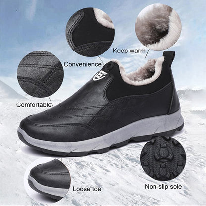 Wasserdichte, rutschfeste Winterstiefel für Herren [Schmerzlinderung⚡]