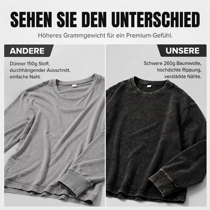 📢📢50%Rabatt!!!🎉✨Vintage gewaschenes Langarm-T-Shirt