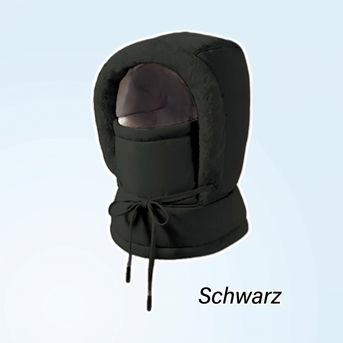 ❄️ Dicker Thermomütze mit Plüschfutter & Gesichtsmaske – Kuschelig, warm & immer passend