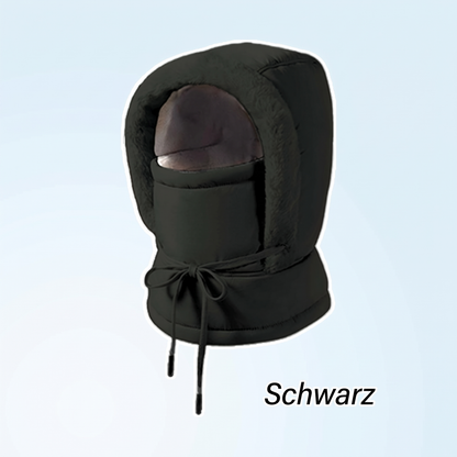 ❄️ Dicker Thermomütze mit Plüschfutter & Gesichtsmaske – Kuschelig, warm & immer passend