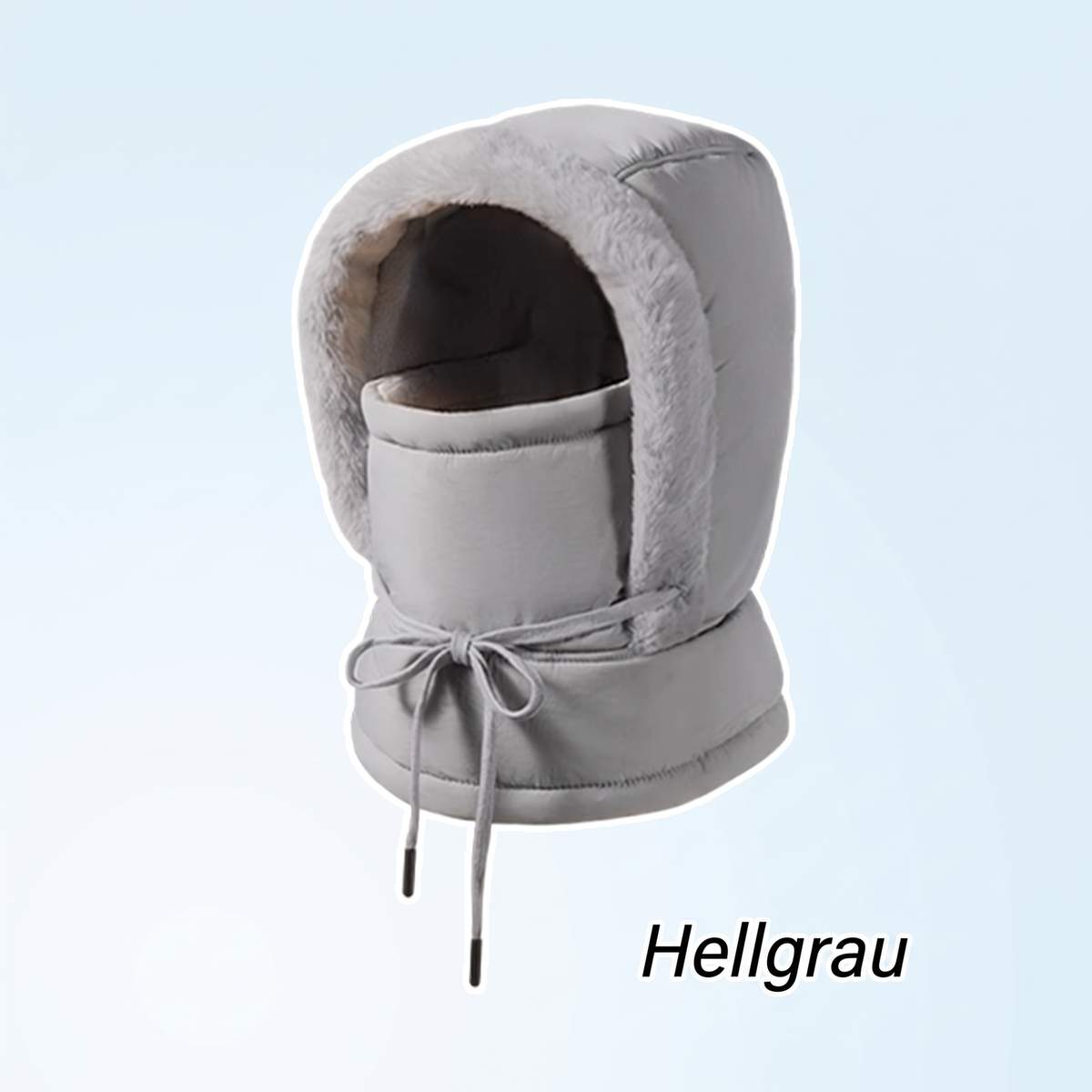 ❄️ Dicker Thermomütze mit Plüschfutter & Gesichtsmaske – Kuschelig, warm & immer passend