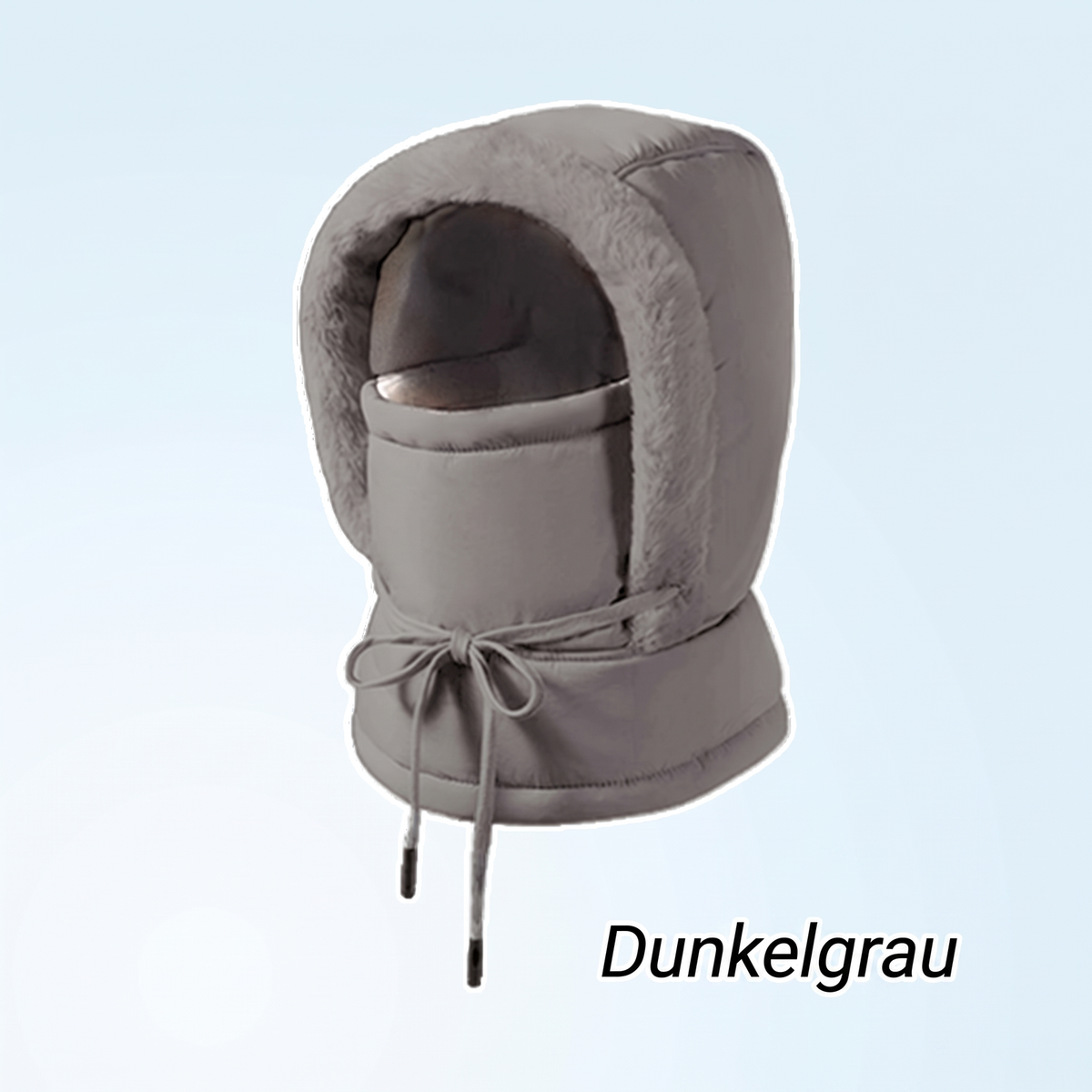 ❄️ Dicker Thermomütze mit Plüschfutter & Gesichtsmaske – Kuschelig, warm & immer passend