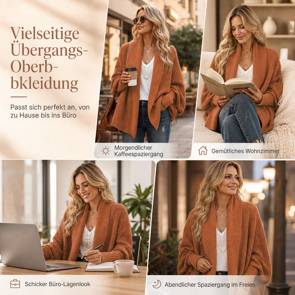 ✨💕 Damen-Pullover aus Grobstrick mit Rollkragen – Oversize-Silhouette, weiche Haptik & lässige Eleganz 🧶