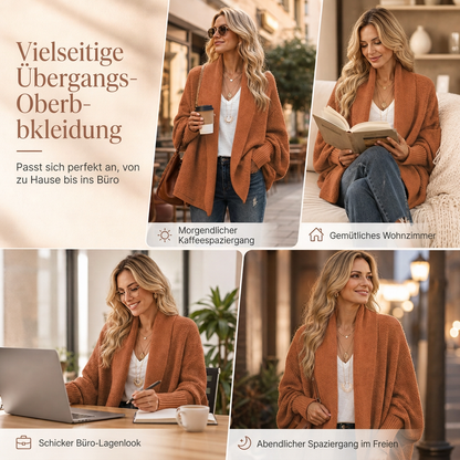 ✨💕 Damen-Pullover aus Grobstrick mit Rollkragen – Oversize-Silhouette, weiche Haptik & lässige Eleganz 🧶