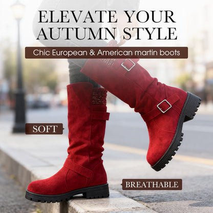 🎉💖Über 28.000 Mal verkauft!🍂👢Herbstliche lässige Damen-Stiefel in Wadenhöhe