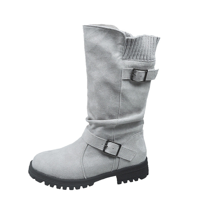 🎉💖Über 28.000 Mal verkauft!🍂👢Herbstliche lässige Damen-Stiefel in Wadenhöhe