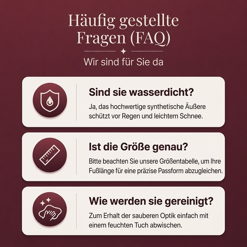 Damen Winterstiefeletten mit Frontreißverschluss und Plüschfutter