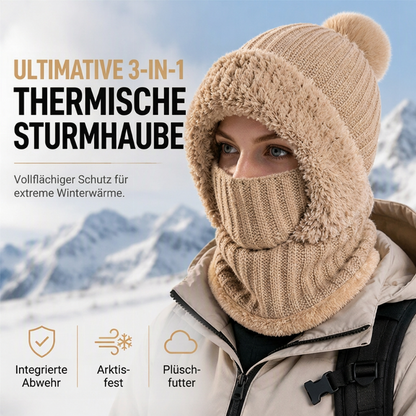🥳Über 50.000 verkauft! 50% Rabatt!🥳 Damen Winter Einteilige Gestrickte Mütze Schal Maske