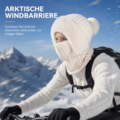 🥳Über 50.000 verkauft! 50% Rabatt!🥳 Damen Winter Einteilige Gestrickte Mütze Schal Maske