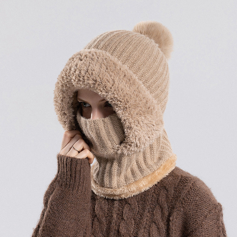 🥳Über 50.000 verkauft! 50% Rabatt!🥳 Damen Winter Einteilige Gestrickte Mütze Schal Maske