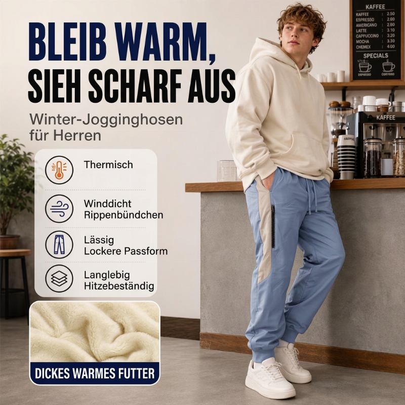 ⏳ Letzter Tag: 50%Rabatt🔥🔥 Herren winddichte thermische Hose mit elastischen Bündchen