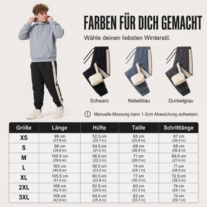 ⏳ Letzter Tag: 50%Rabatt🔥🔥 Herren winddichte thermische Hose mit elastischen Bündchen