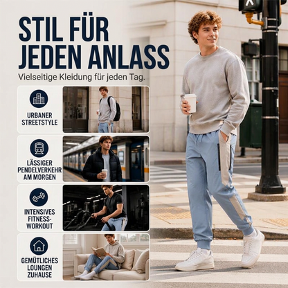 ⏳ Letzter Tag: 50%Rabatt🔥🔥 Herren winddichte thermische Hose mit elastischen Bündchen