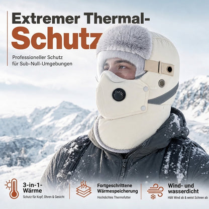 📦 Täglich 500+ Pakete versendet! Winddichter winterlicher Wärme-Trapperhut mit integrierter Gesichtsmaske