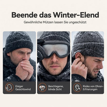 📦 Täglich 500+ Pakete versendet! Winddichter winterlicher Wärme-Trapperhut mit integrierter Gesichtsmaske