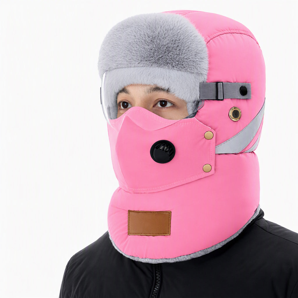 📦 Täglich 500+ Pakete versendet! Winddichter winterlicher Wärme-Trapperhut mit integrierter Gesichtsmaske